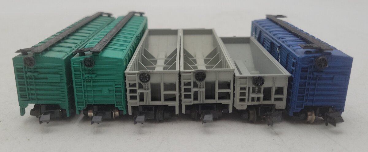 Trix & Other N Scale Assorted Freight Cars: #70056, #400055, #80008 [6] EX