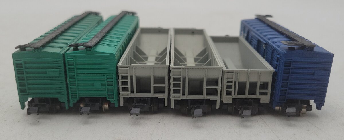 Trix & Other N Scale Assorted Freight Cars: #70056, #400055, #80008 [6] EX