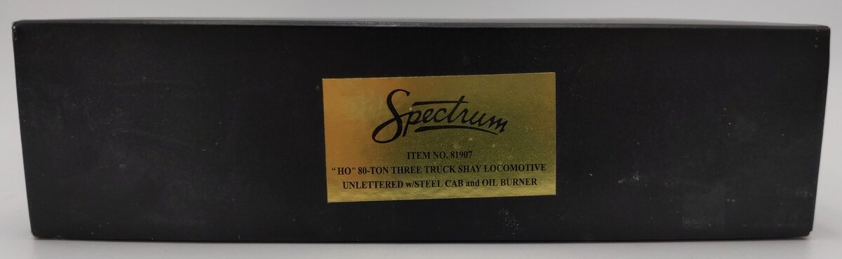 Bachmann 81907 HO Unlettered 80-Ton 3 Truck Shay Steam Locomotive EX/Box