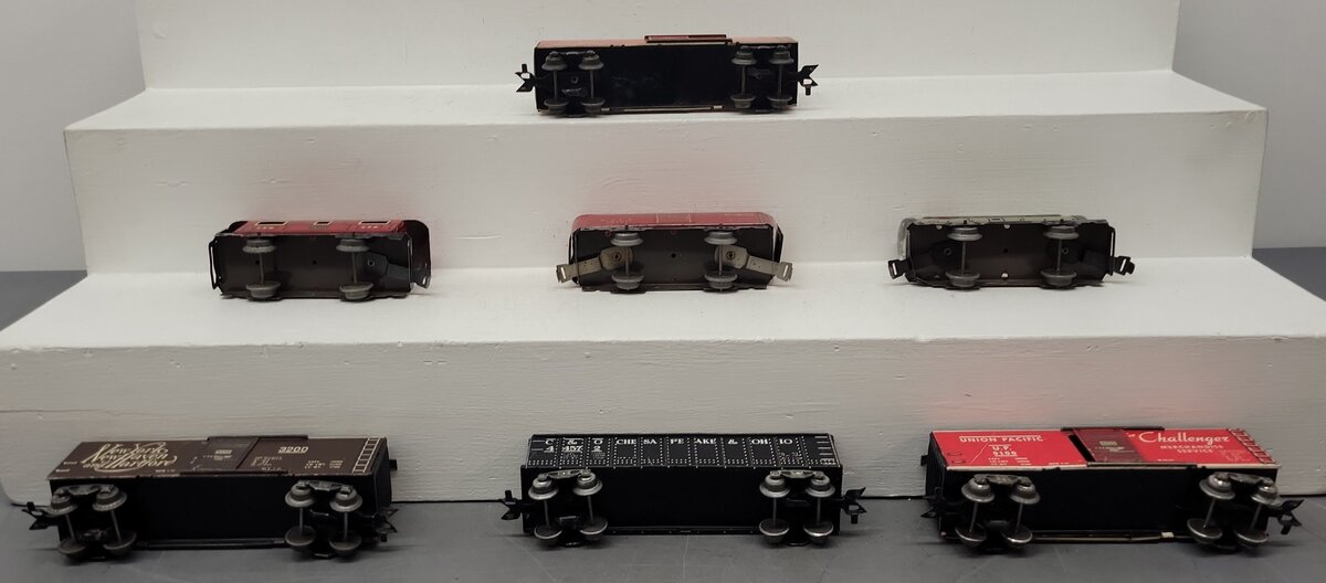 Marx O Gauge Vintage Freight Cars #553,556,90171,3200,9100,9100,44572 [7] VG