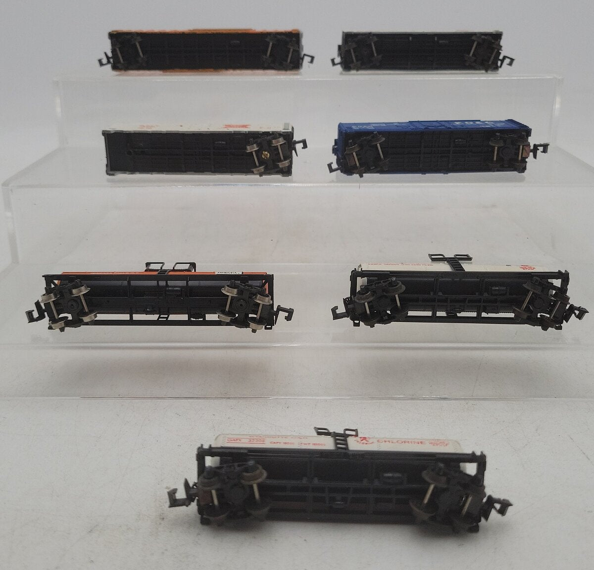 Atlas & Other N Scale Assorted Freight Cars: #300207, #25001, #4326, #32308 [7] VG