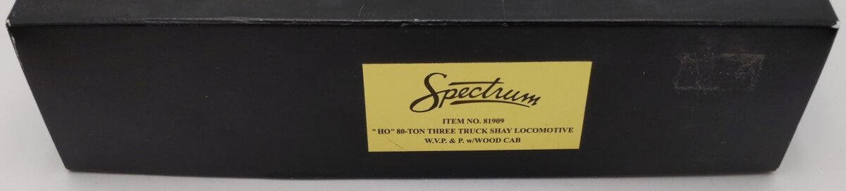 Bachmann 81909 HO W.V.P.&P. Co 80-Ton 3 Truck Shay Steam Locomotive #5 EX/Box