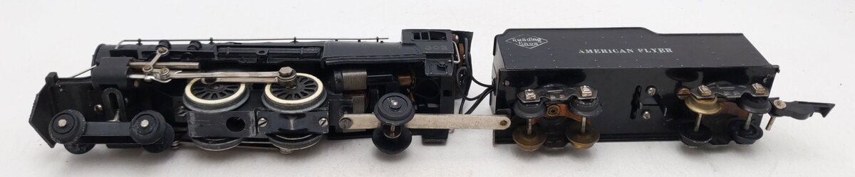 American Flyer 302 Vintage S Reading 4-4-2 Atlantic Steam Locomotive & Tender VG
