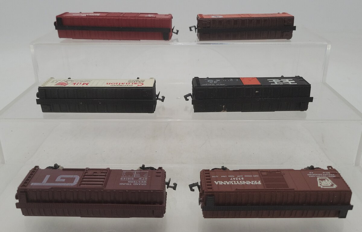 Atlas, Trix & MRC N Scale Assorted Freight Cars: #25001, #3529, #11288 [6] VG