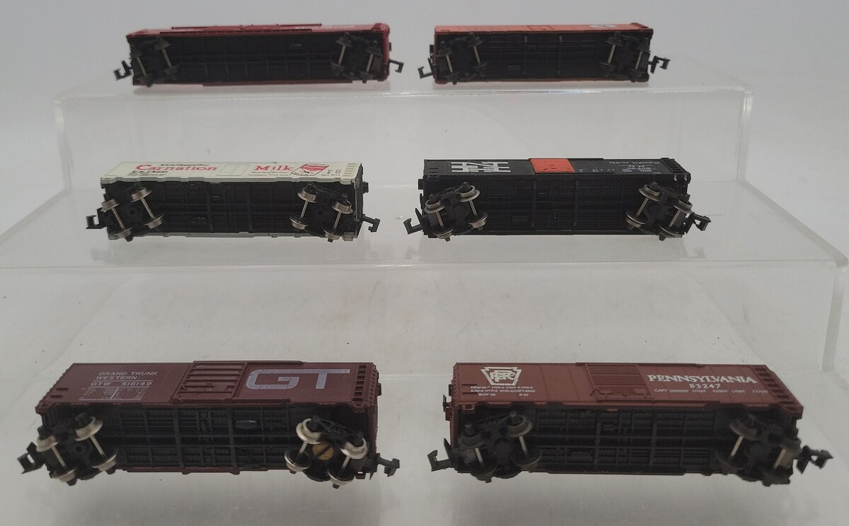 Atlas, Trix & MRC N Scale Assorted Freight Cars: #25001, #3529, #11288 [6] VG