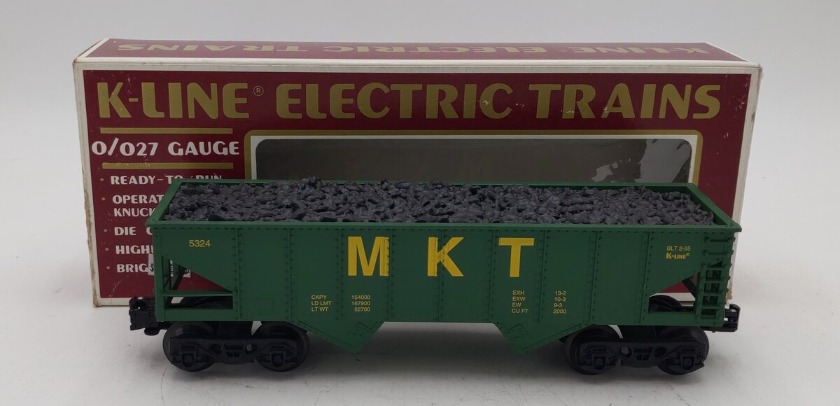 K-Line K-5324 O Gauge Missouri, Kansas & Texas 2-Bay Hopper LN/Box