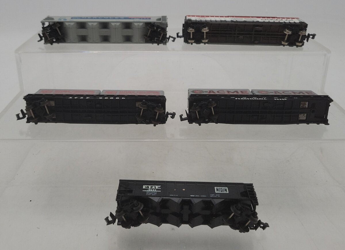 Atlas, Trix, & MRC N Scale Assorted Freight Cars: #30259, #49105, #52000 [5] VG