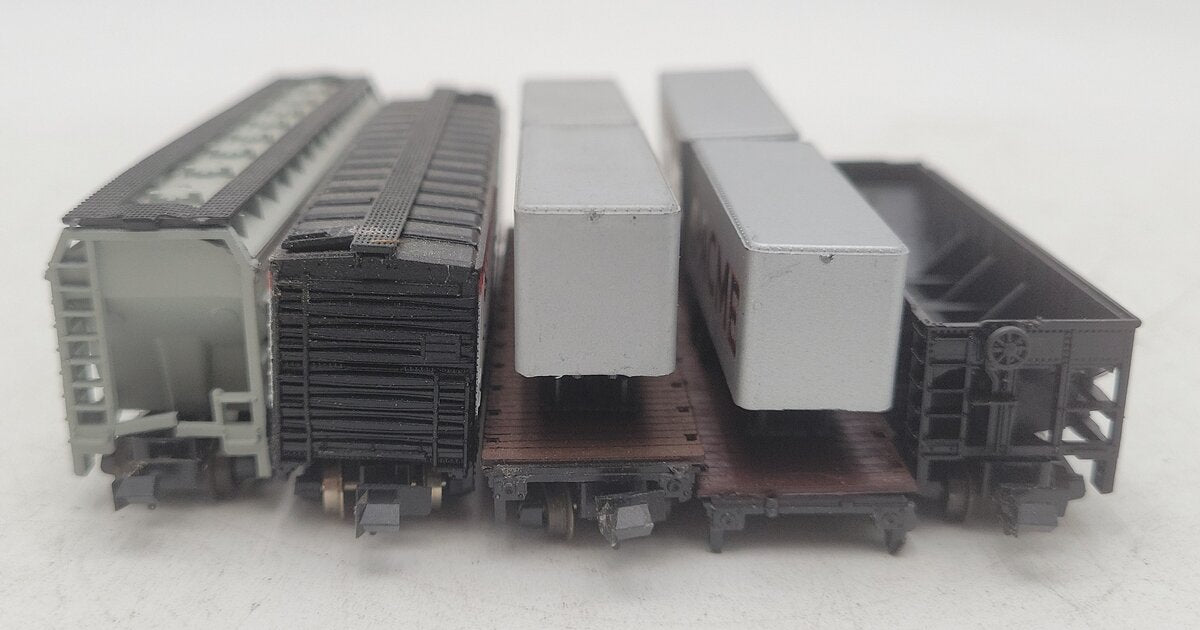Atlas, Trix, & MRC N Scale Assorted Freight Cars: #30259, #49105, #52000 [5] VG