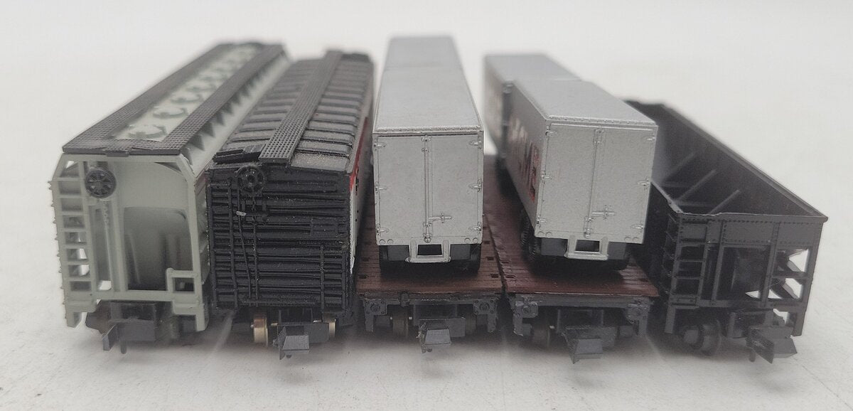 Atlas, Trix, & MRC N Scale Assorted Freight Cars: #30259, #49105, #52000 [5] VG