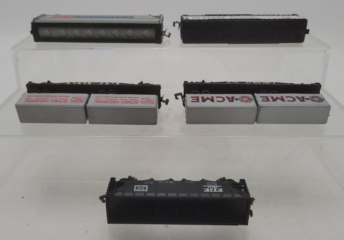 Atlas, Trix, & MRC N Scale Assorted Freight Cars: #30259, #49105, #52000 [5] VG