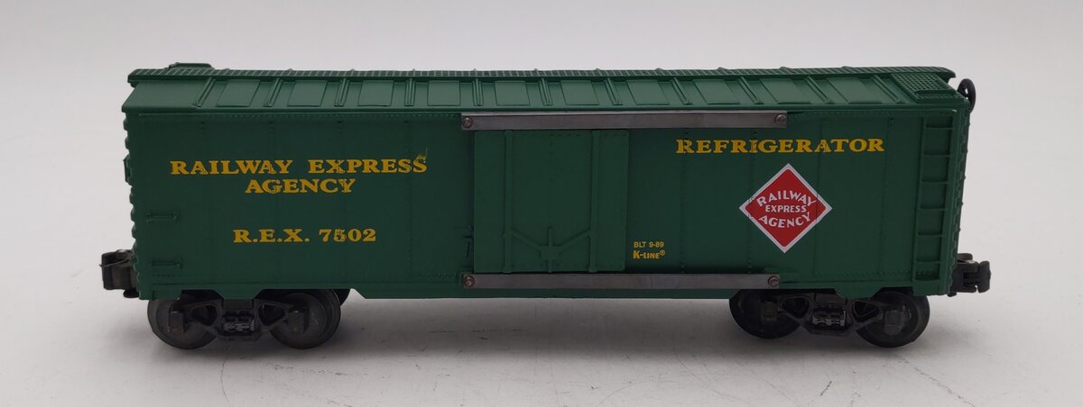 K-Line K-7502 O Gauge REA Steel Door Reefer Car LN/Box