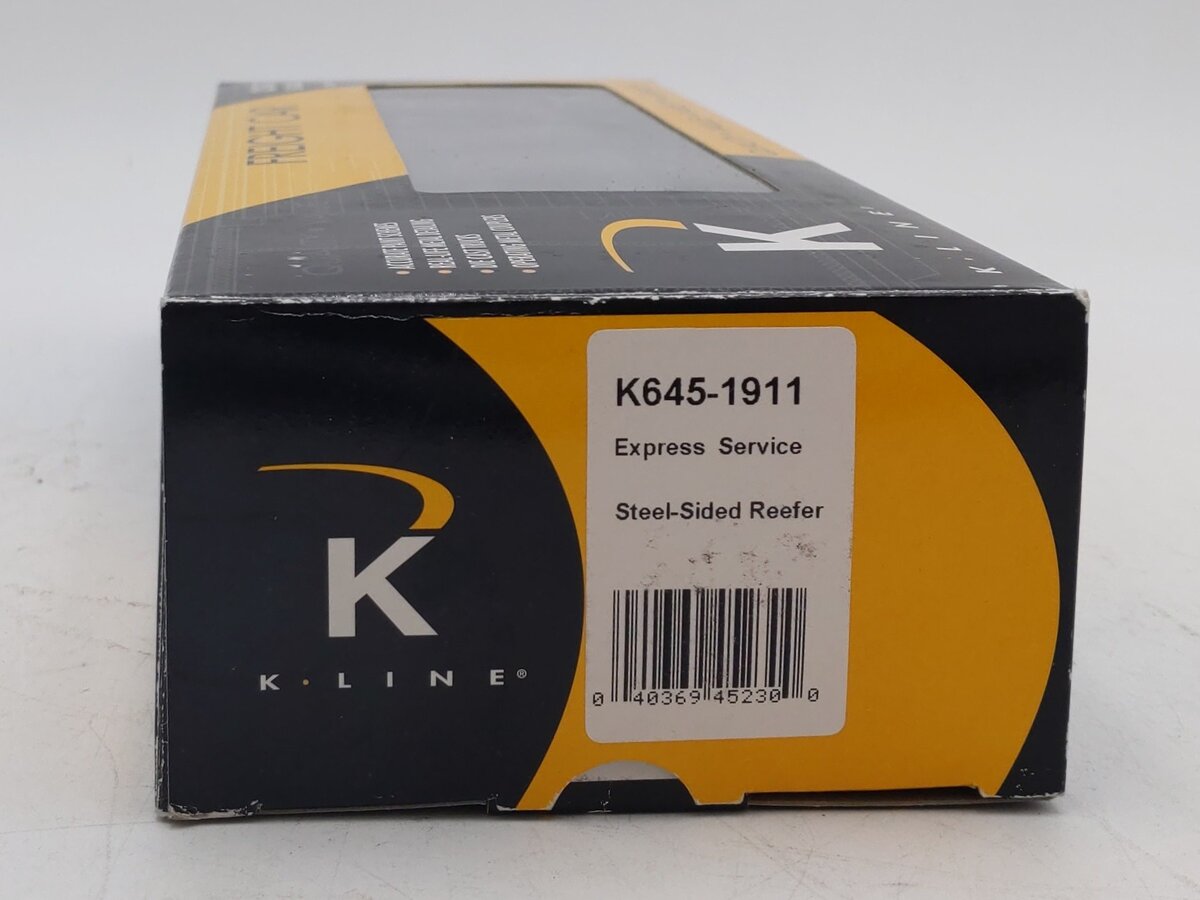 K-Line K645-1911 O Guage Express Service Steel-Sided Reefer LN/Box