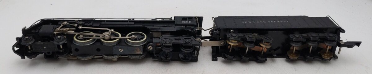 American Flyer 322 Vintage S NYC 4-6-4 Hudson Steam Locomotive & Tender VG