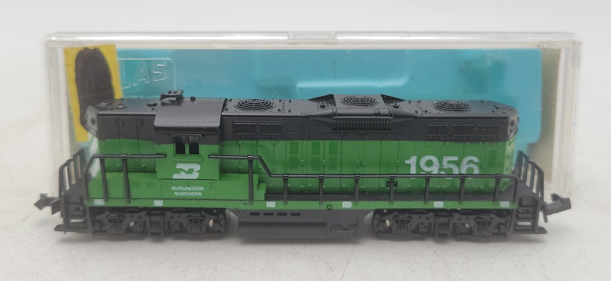 Atlas 4053 N Scale Burlington Northern GP-9 Diesel Locomotive #1956 EX/Box