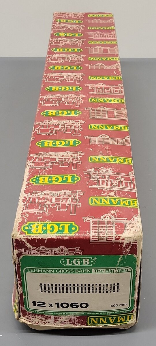 LGB 1060 G Gauge 600mm Brass Rail Straight Track [11] VG/Box