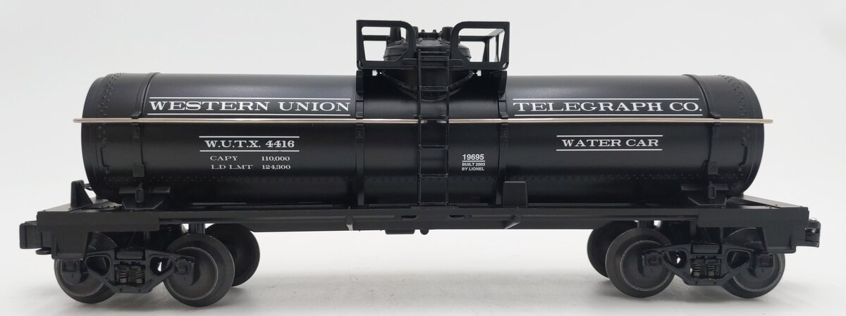 Lionel 6-19695 O Gauge LRRC Western Union Water Tank Car EX/Box