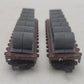 AHM 44551-J N Scale ATSF & Pennsylvania 2 Pcs. Flatcars w/Cable Reels EX/Box