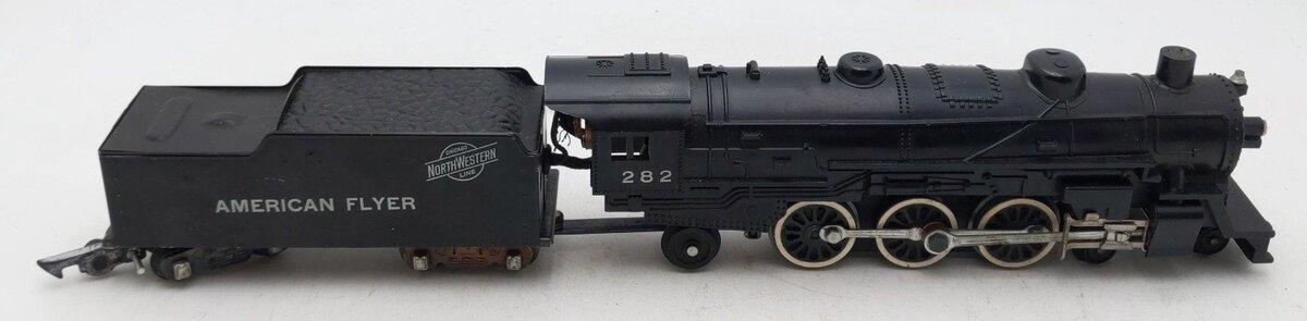 American Flyer 282 Vintage S 4-6-2 Pacific Steam Locomotive & Tender #282 VG