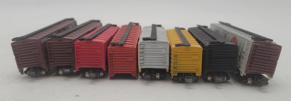 Bachmann, Trix & Atlas N Scale Assorted Boxcars: #47747, #74072, #682014 [8] EX