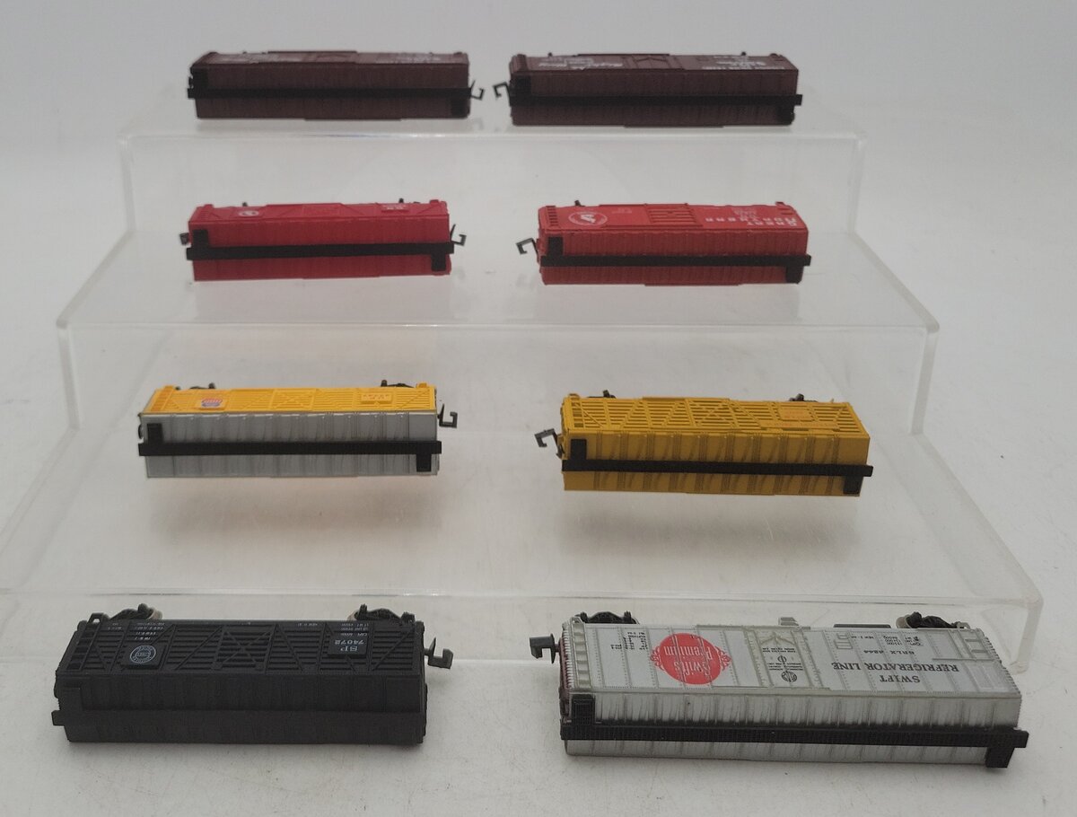 Bachmann, Trix & Atlas N Scale Assorted Boxcars: #47747, #74072, #682014 [8] EX