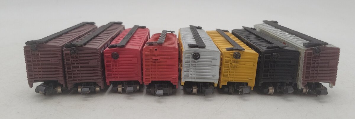 Bachmann, Trix & Atlas N Scale Assorted Boxcars: #47747, #74072, #682014 [8] EX
