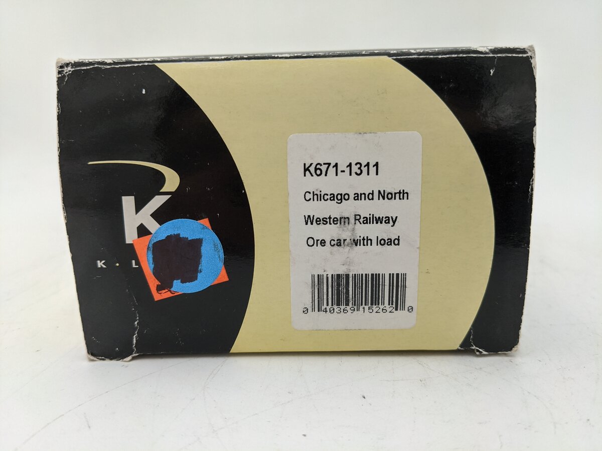 K-Line k671-1311 O Gauge Chicago & North Western Railway Ore Car with Load EX/Box