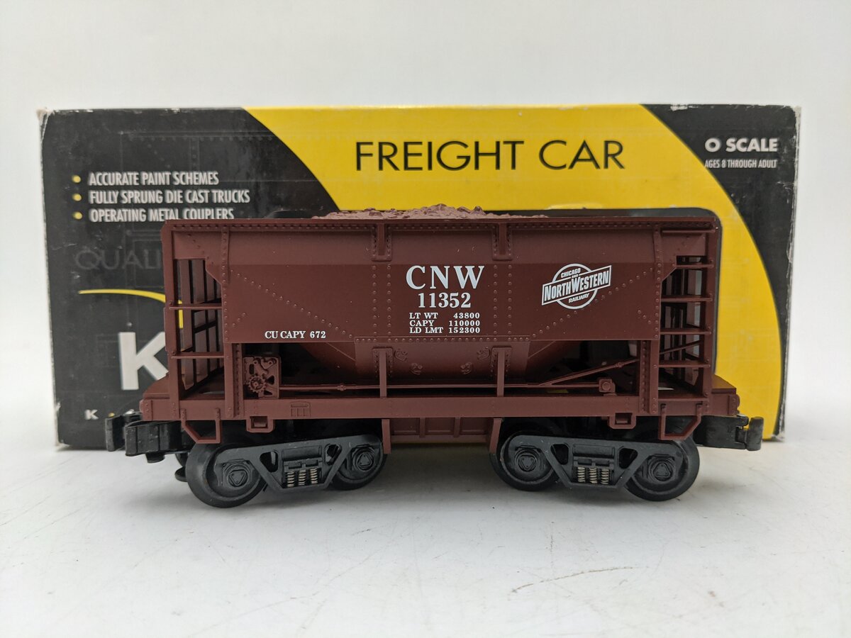 K-Line k671-1311 O Gauge Chicago & North Western Railway Ore Car with Load EX/Box