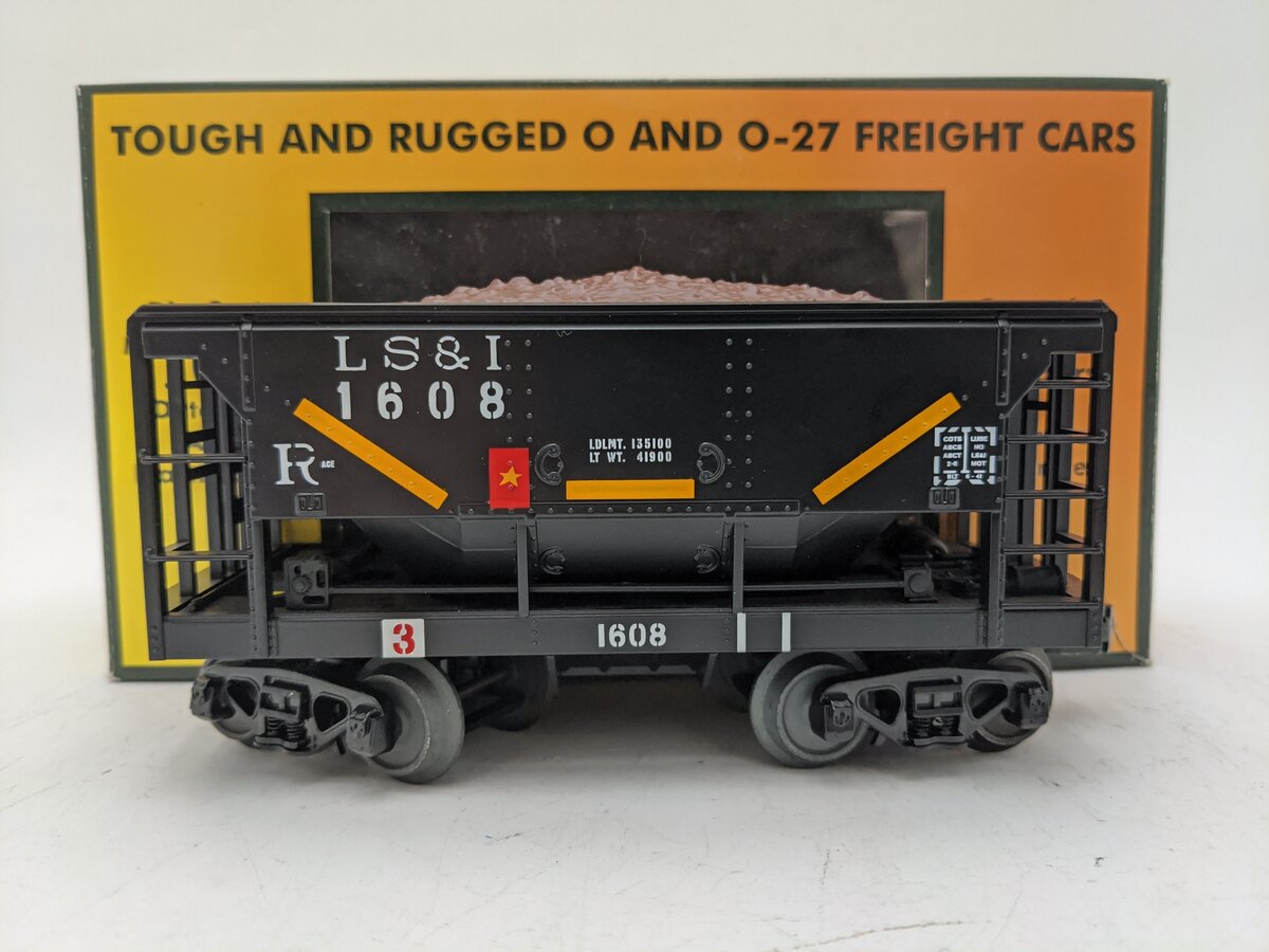 MTH 30-75674 O Gauge Lake Superior & Ishpeming Ore Car W/ Load #1608 EX/Box