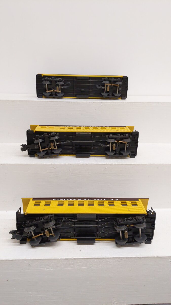 MTH 30-6400 O Gauge Western & Atlantic Overton Passenger Coach 3 Car Set VG/Box