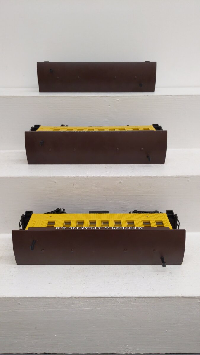 MTH 30-6400 O Gauge Western & Atlantic Overton Passenger Coach 3 Car Set VG/Box