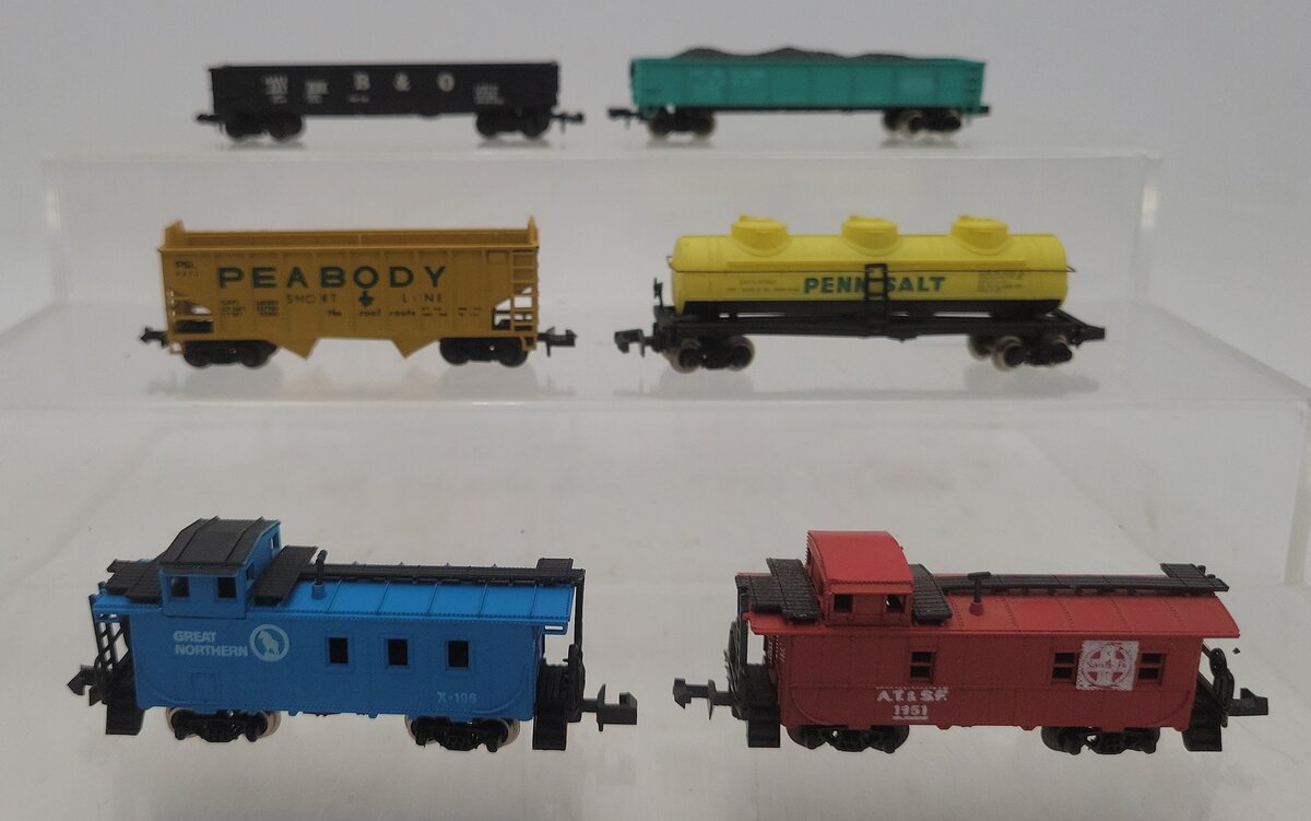 Bachmann, Trix & Atlas N Scale Assorted Freight Cars: #257602, #43221, #6671 [6] EX