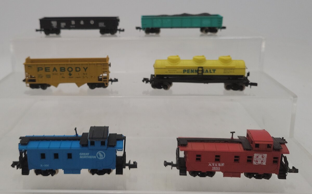 Bachmann, Trix & Atlas N Scale Assorted Freight Cars: #257602, #43221, #6671 [6] EX
