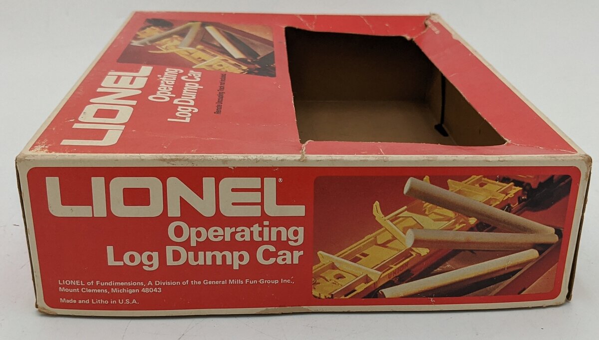 Lionel 6-9303 O Gauge Union Pacific Operating Log Dump Car #16715 VG/Box