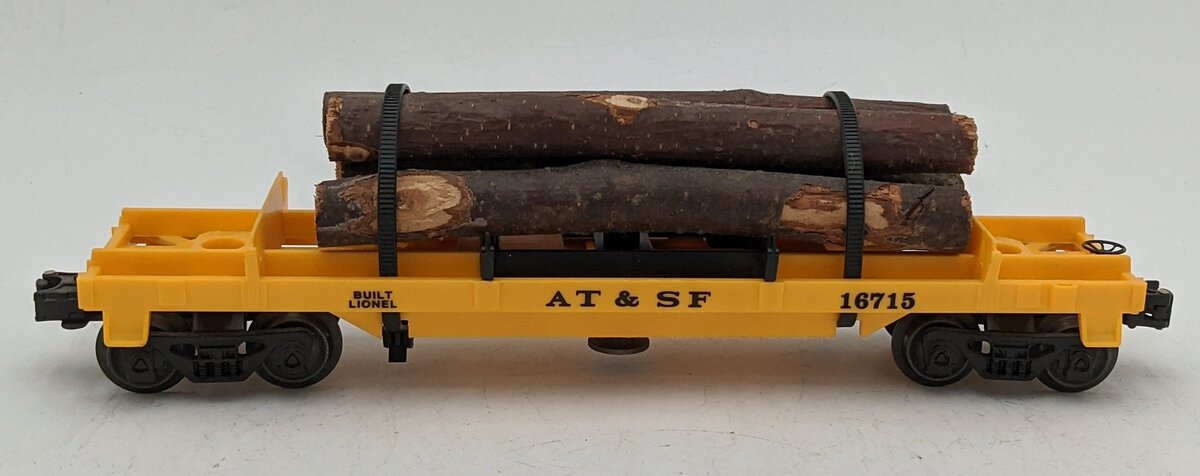 Lionel 6-9303 O Gauge Union Pacific Operating Log Dump Car #16715 VG/Box