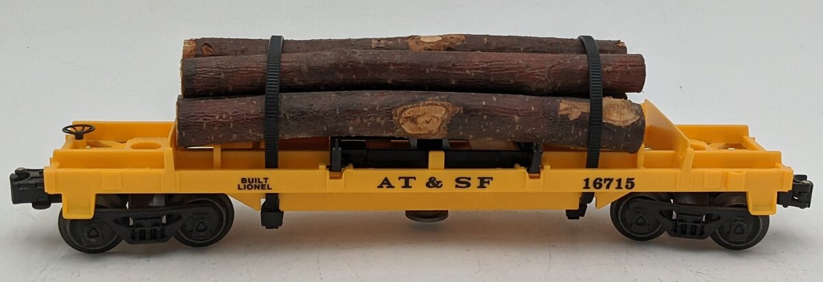 Lionel 6-9303 O Gauge Union Pacific Operating Log Dump Car #16715 VG/Box