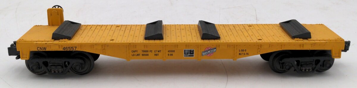 MTH 30-8310 O Gauge Reading Diecast Flatcar #46557 VG