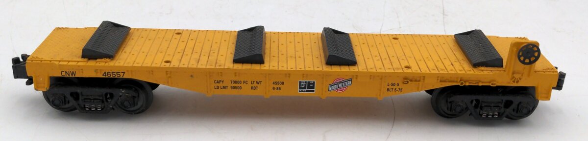 MTH 30-8310 O Gauge Reading Diecast Flatcar #46557 VG