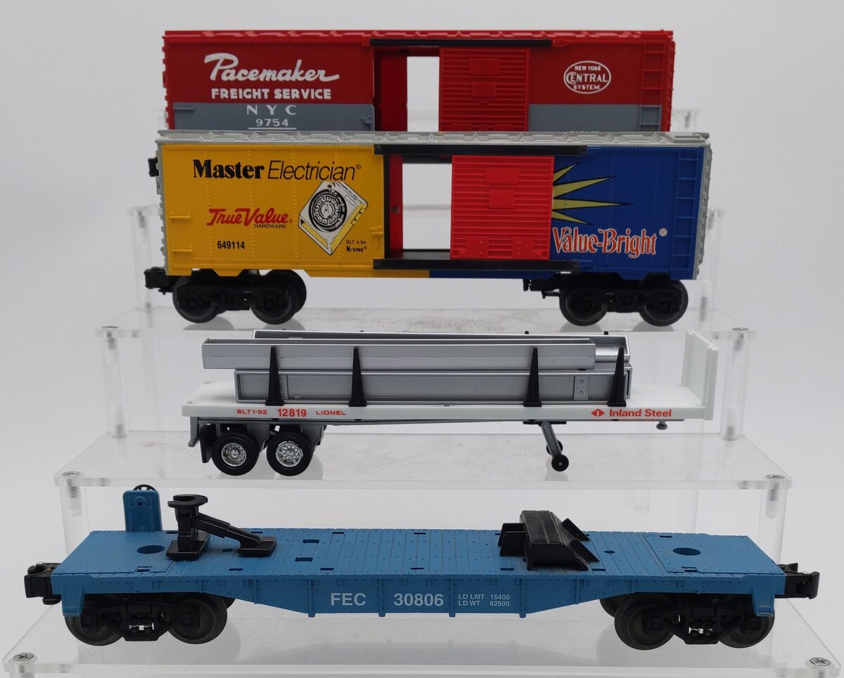 K-Line, Lionel, MTSI O Freight: 6-12819, K649114, 6-9754, 72249-Custom [4] EX/Box