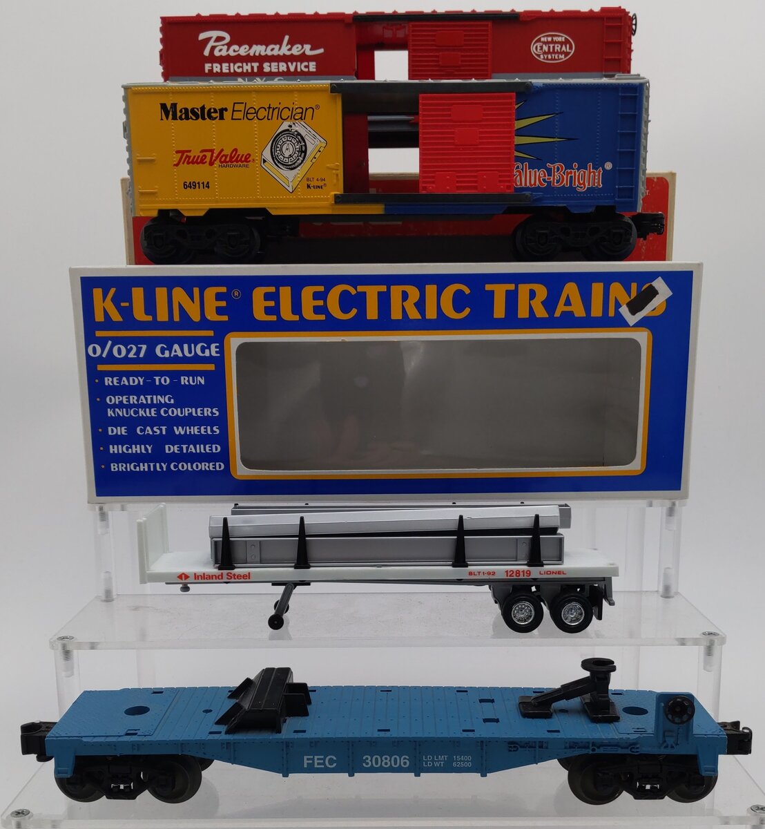 K-Line, Lionel, MTSI O Freight: 6-12819, K649114, 6-9754, 72249-Custom [4] EX/Box