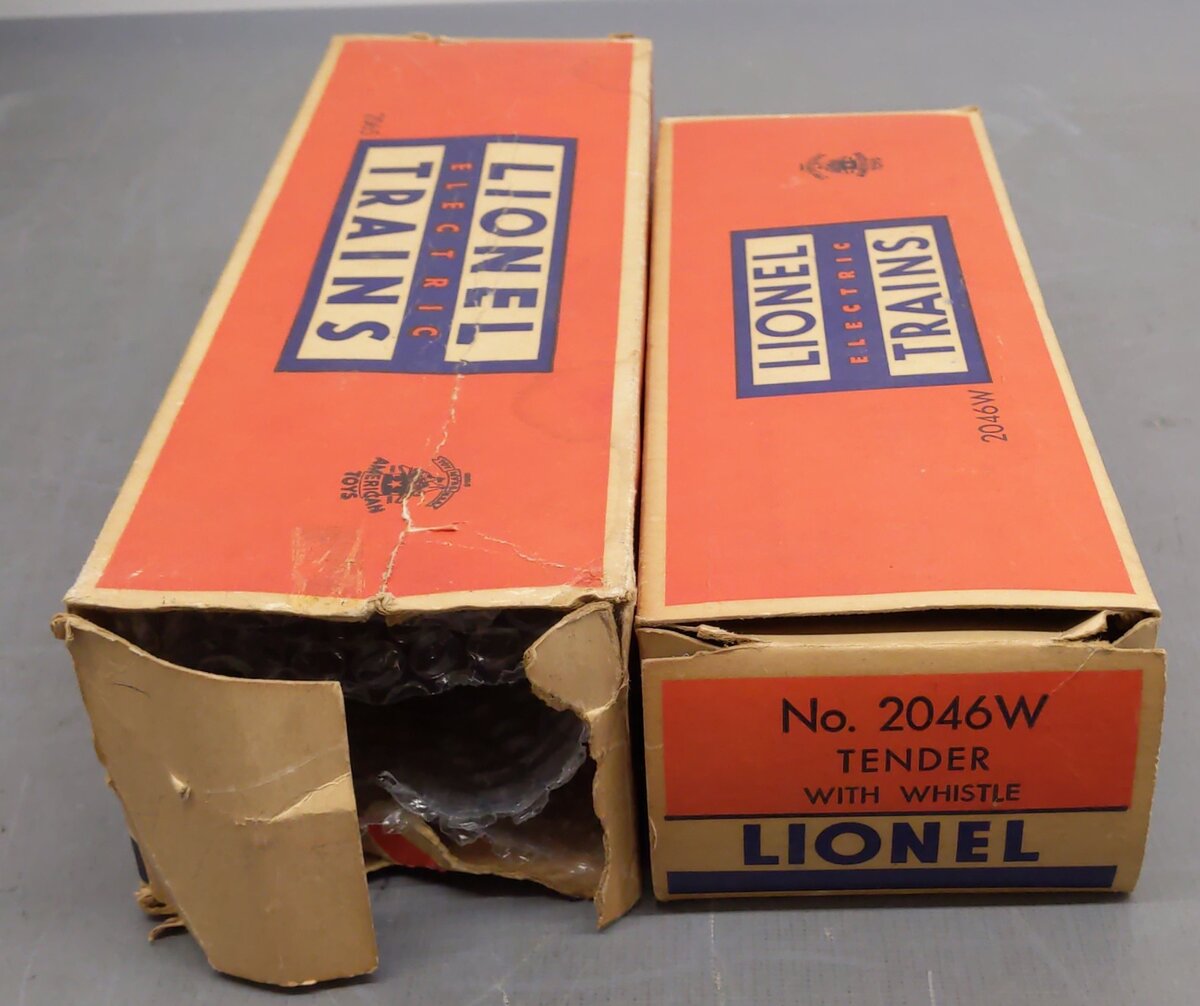 Lionel 2065 Vintage O Gauge 4-6-4 Small Hudson Steam Locomotive & 2046W Tender VG/Box