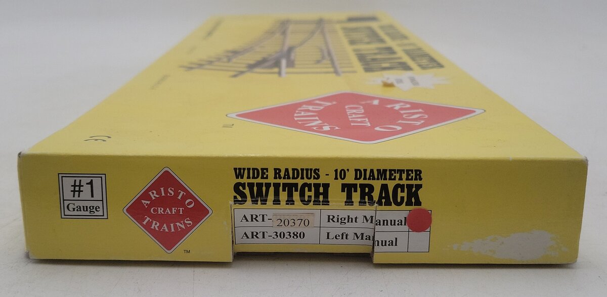 Aristo-Craft 20370 G Scale Stainless Steel Right Hand Manual Switch Turnout EX/Box