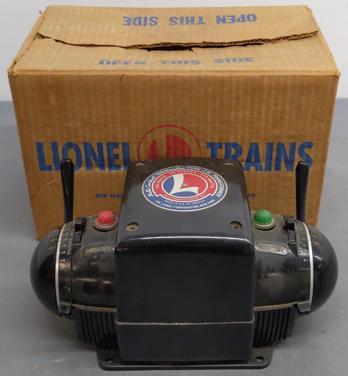 Lionel ZW Vintage O Trainmaster 275 Watt Transformer with Whistle VG/Box