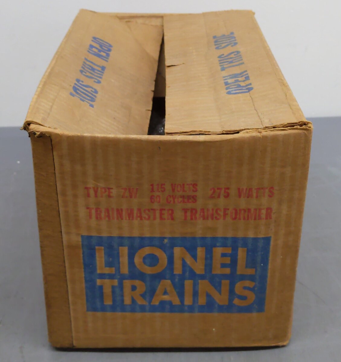 Lionel ZW Vintage O Trainmaster 275 Watt Transformer with Whistle VG/Box