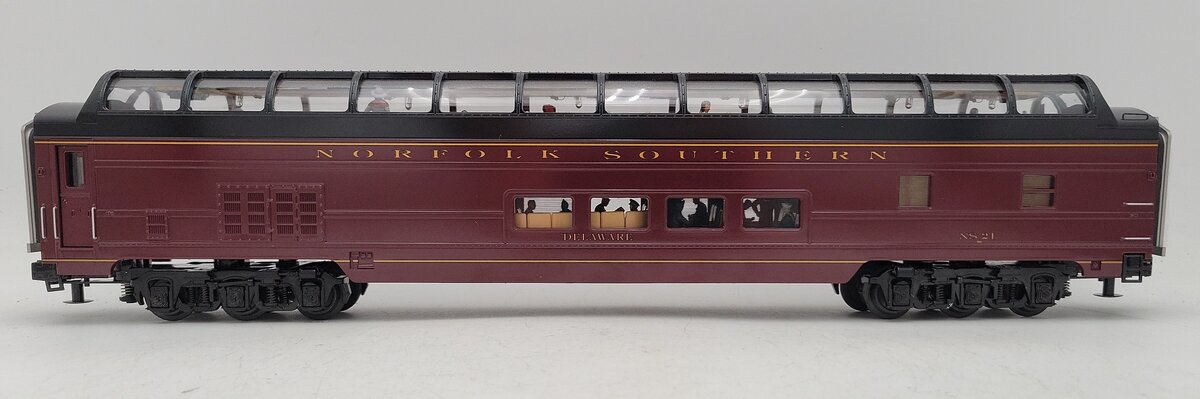 MTH 20-67265 O Norfolk Southern "Delaware" 70' ABS Vista Dome Passenger Car EX/Box
