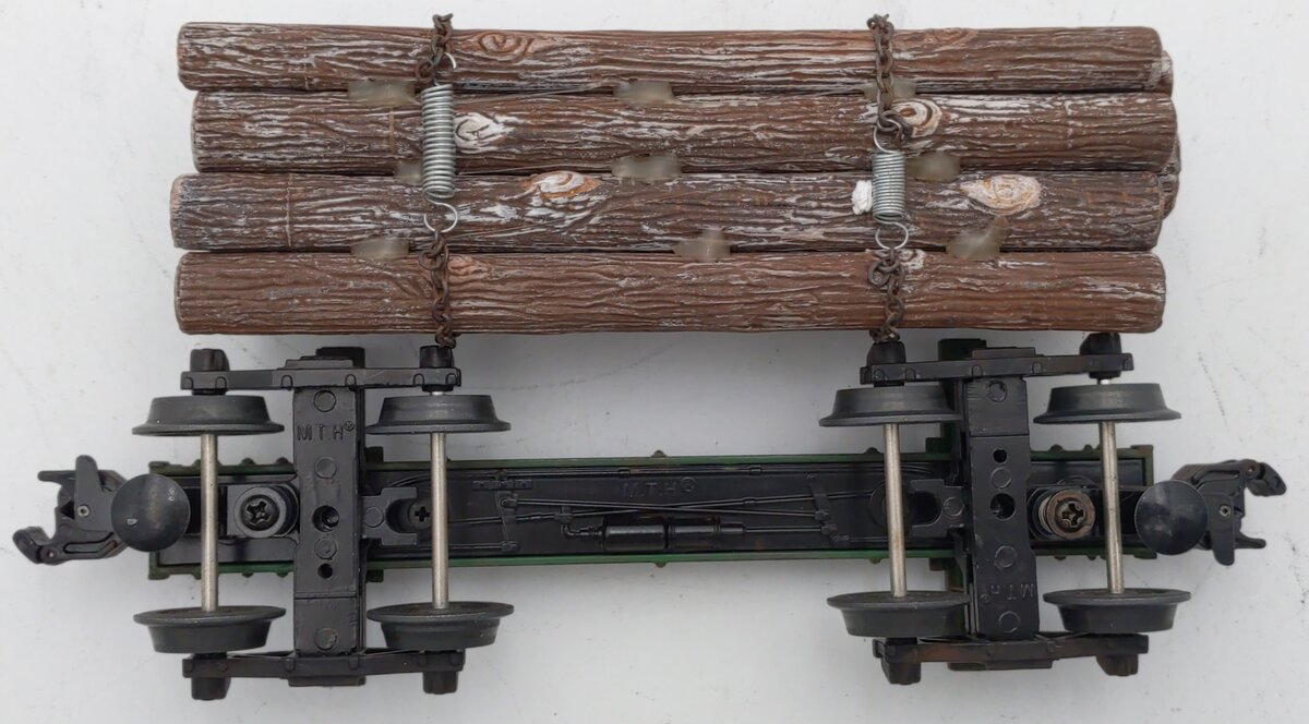 MTH 20-90669E O Hillcrest Lumber Co Skeleton Flat Car w/Load #28 (Custom)/Box
