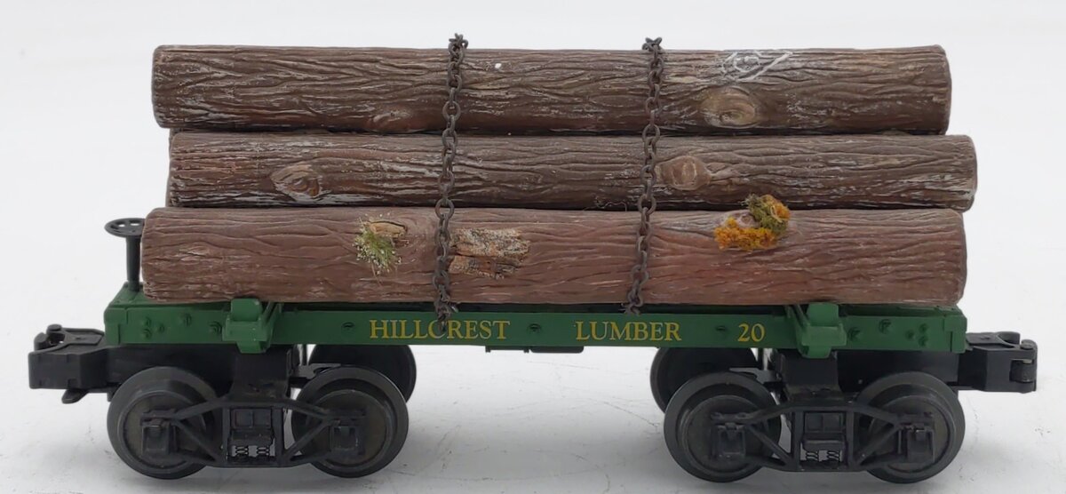 MTH 20-90669C O Hillcrest Lumber Co Skeleton Flat Car w/Load #20 EX/Box