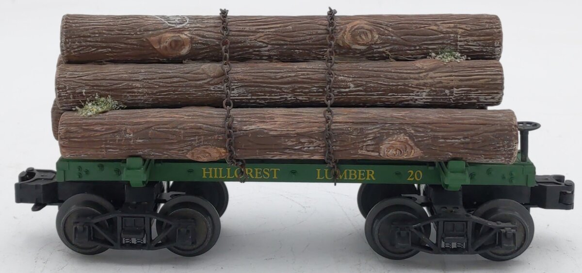 MTH 20-90669C O Hillcrest Lumber Co Skeleton Flat Car w/Load #20 EX/Box
