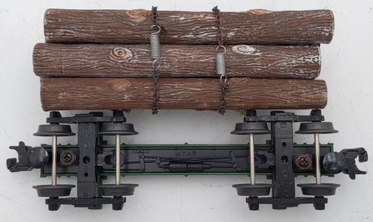 MTH 20-90669C O Hillcrest Lumber Co Skeleton Flat Car w/Load #20 EX/Box