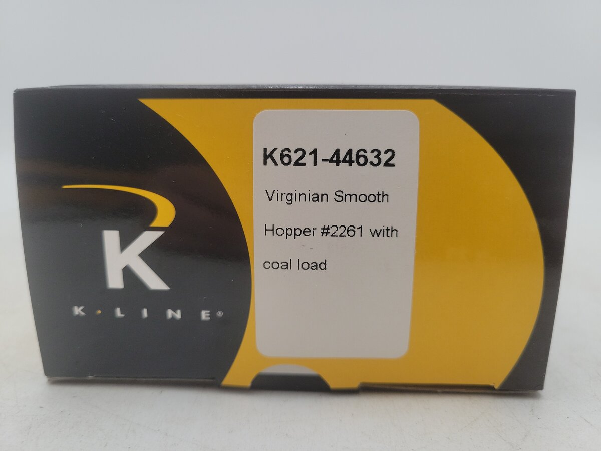 K-Line K621-44632 O Gauge Virginian Hopper w/Coal Load #2261 LN/Box