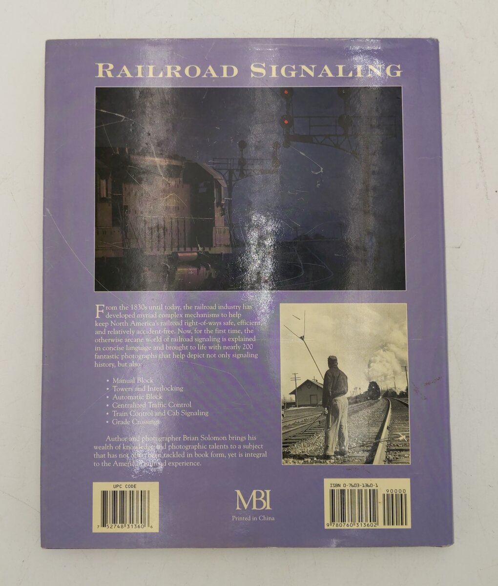 Railroad Signaling Hardcover Book By Brian Solomon EX